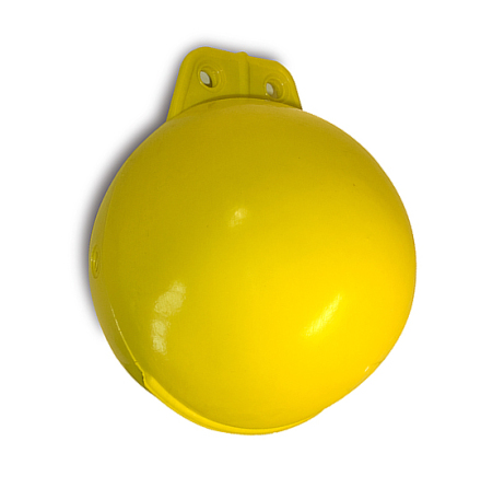 Boj 15cm Gul uppblsbar