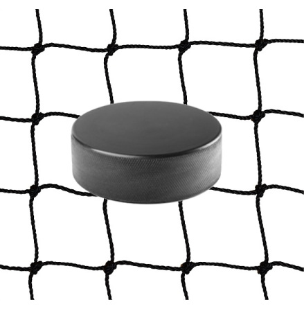 Innebandynt i 2mm svart nylon med kantsydd lina