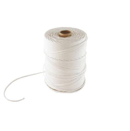 Lina, vit fltad sjunkande nylonlina 6mm 100m