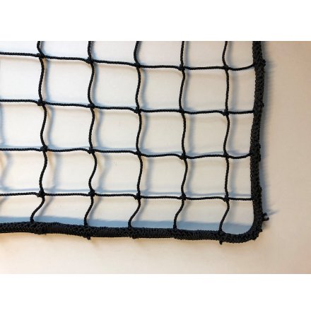 Hockeynt 2mm svart nylon 40mm, kantsytt