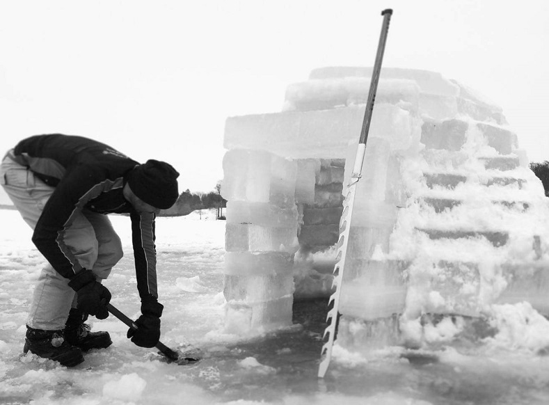 Erik Malm med issåg